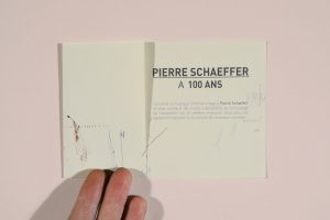 Invitation Pierre Schaeffer © Morgane Baltzer